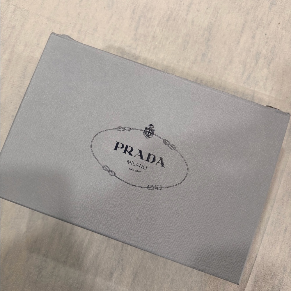 Prada shoe box with all original tissue and papers